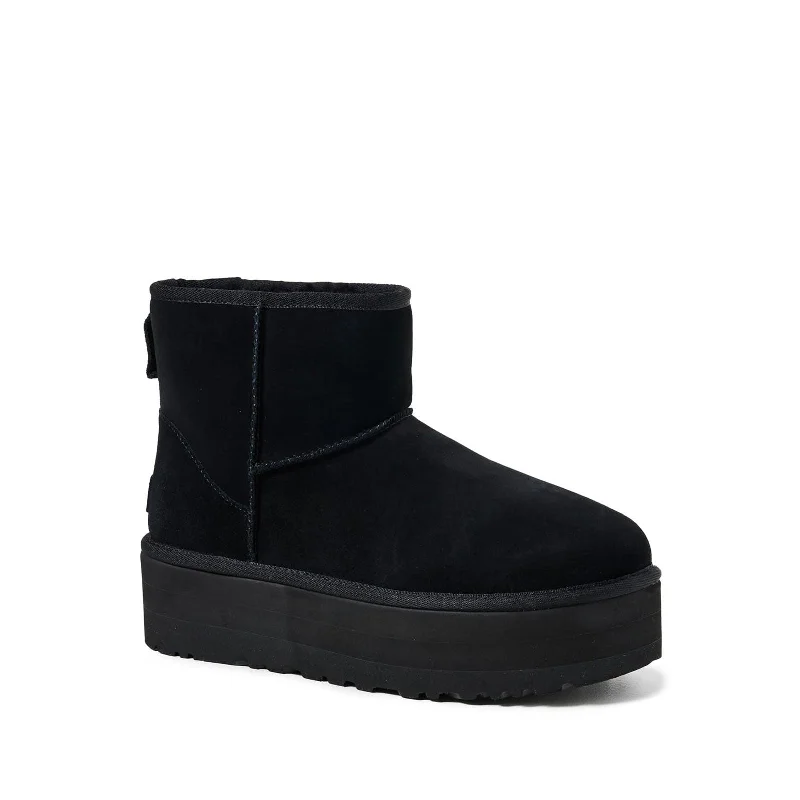 Chic Styles Women's Shoes UGG CLASSIC MINI PLATFORM Sheepskin Ankle Boots 1134991 BLACK Chic Styles Women's Shoes UGG CLASSIC MINI PLATFORM Sheepskin Ankle Boots 1134991 BLACK