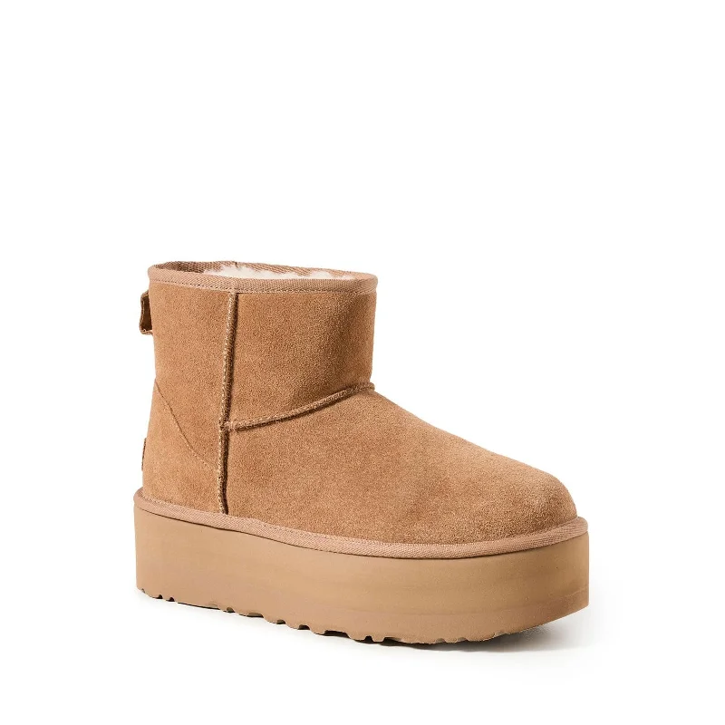 Unbeatable Prices Women's Shoes UGG CLASSIC MINI PLATFORM Sheepskin Ankle Boots 1134991 CHESTNUT Unbeatable Prices Women's Shoes UGG CLASSIC MINI PLATFORM Sheepskin Ankle Boots 1134991 CHESTNUT