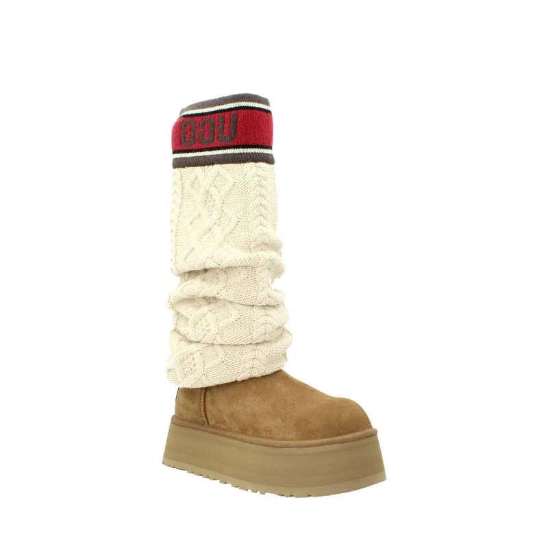 Relaxed Style UGG W Classic Sweater Letter T Light Brown, light brown