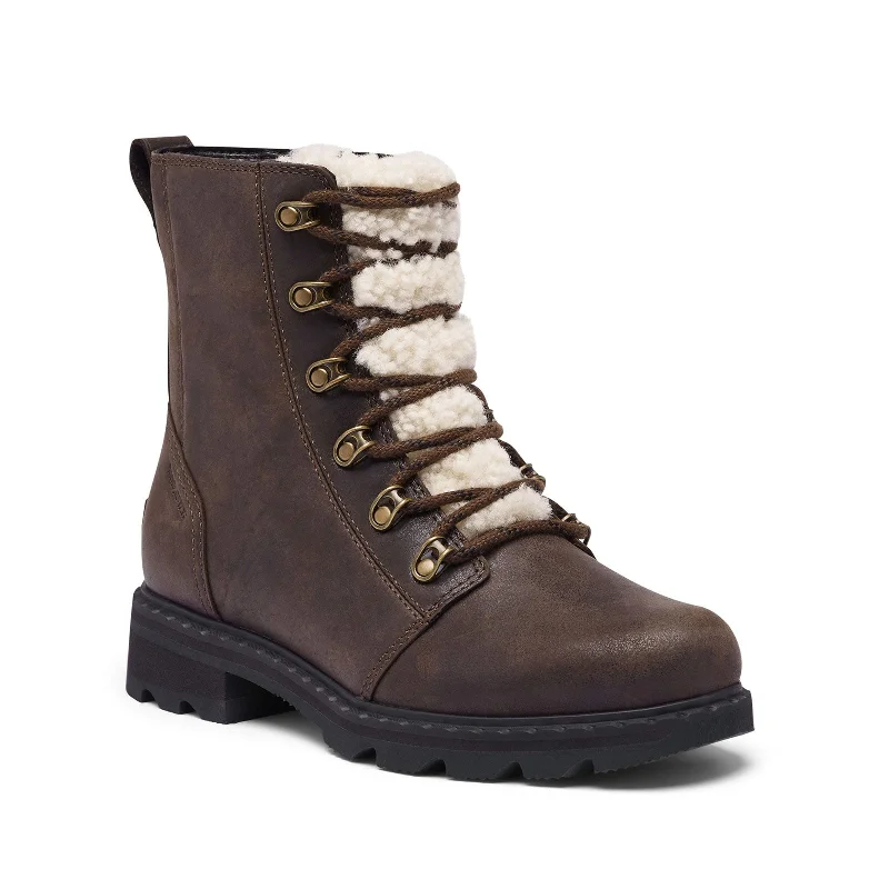 Comfortable High-Top Sneakers Women's Shoes Sorel LENNOX LACE COZY Winter Boots 1930961205 BLACKENED BROWN Comfortable High-Top Sneakers Women's Shoes Sorel LENNOX LACE COZY Winter Boots 1930961205 BLACKENED BROWN