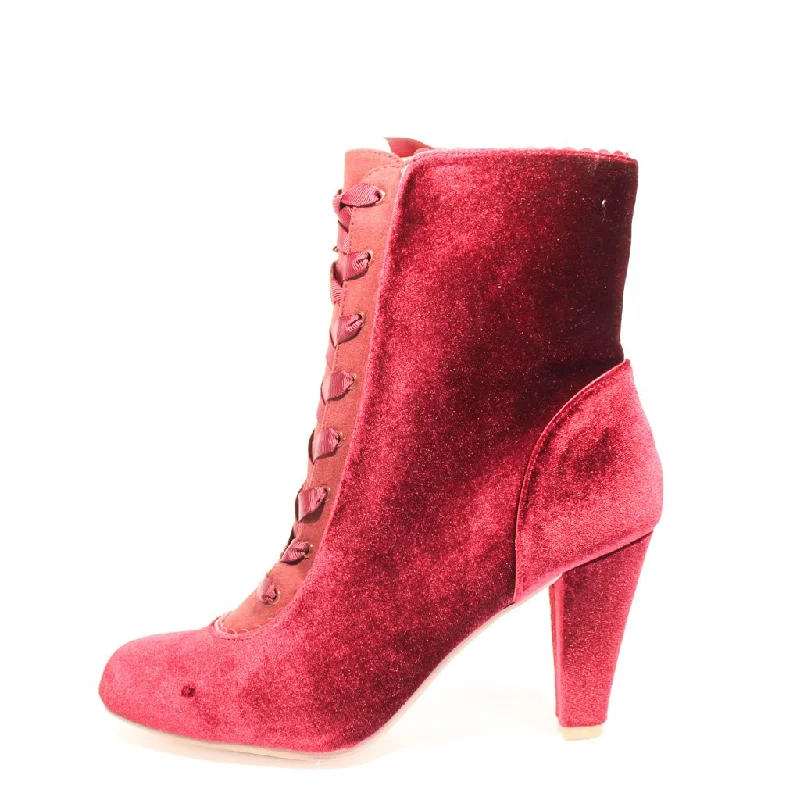Stylish Basics Victoria Velvet Booties