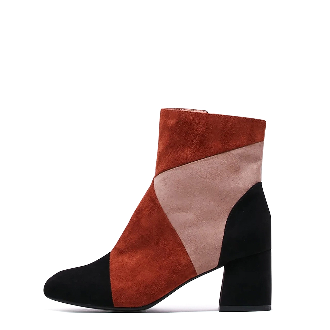 Limited Time Deal Marino Patchwork Suede Booties