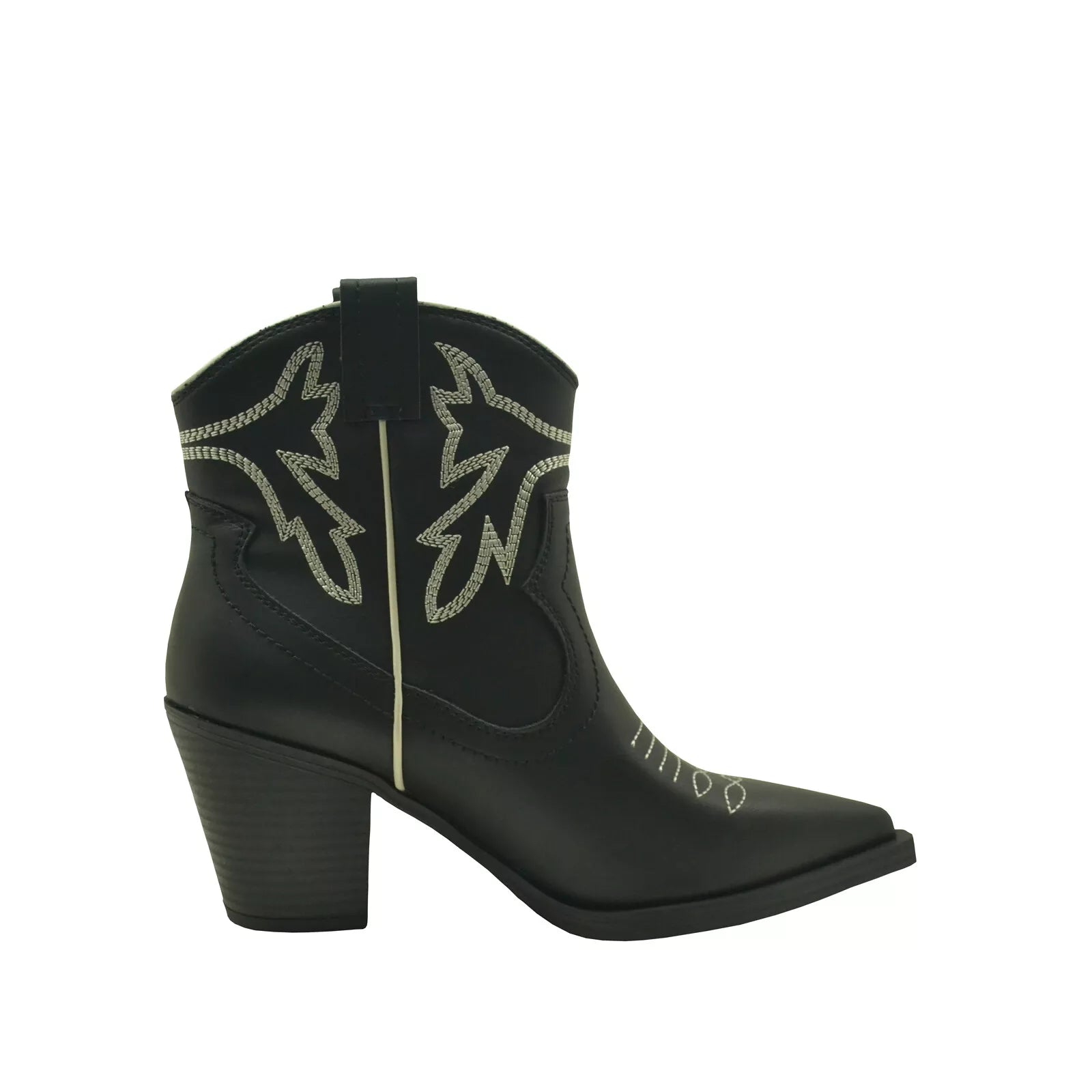 Supportive Shoes Offer Women's Shoes MIA ALEJO Western Ankle Boots MH2450 BLACK / OFF WHITE Supportive Shoes Offer Women's Shoes MIA ALEJO Western Ankle Boots MH2450 BLACK / OFF WHITE