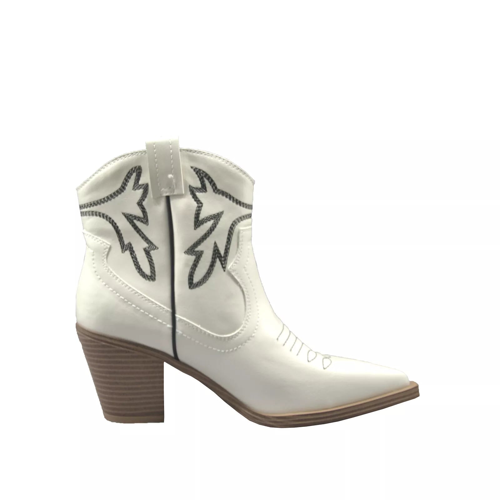 Ultra-Light Footwear Sale Women's Shoes MIA ALEJO Western Ankle Boots MH2450 OFF WHITE / BLACK Ultra-Light Footwear Sale Women's Shoes MIA ALEJO Western Ankle Boots MH2450 OFF WHITE / BLACK