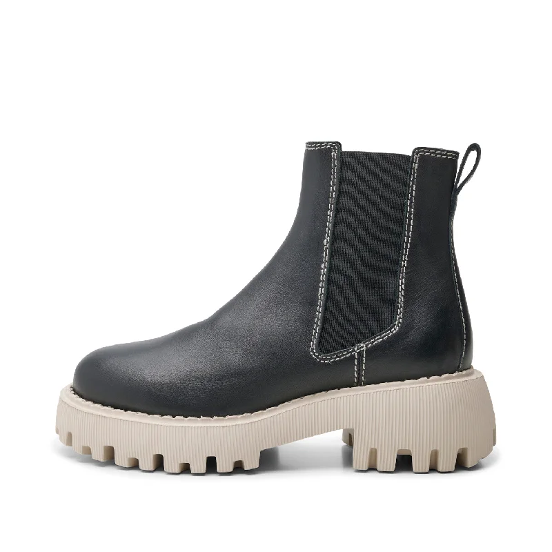 Exclusive Fashion Deals Posey chelsea boot leather - BLACK CONTRAST