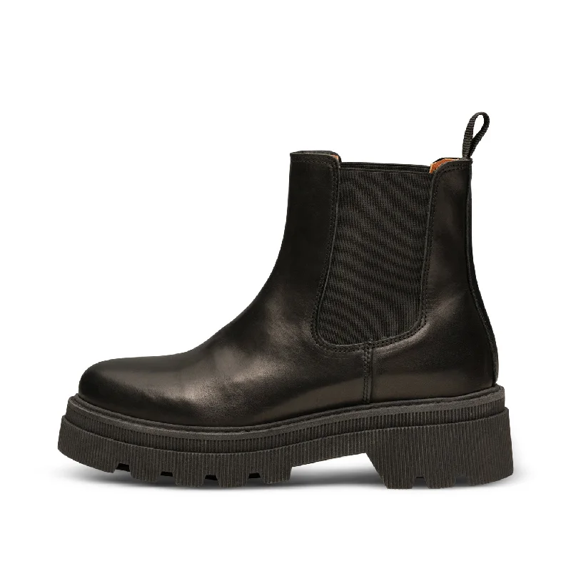 Stylish Deals Sanna Chelseaboot Leather - BLACK