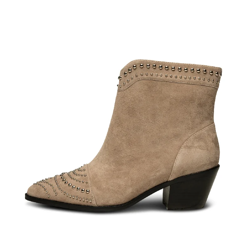 All-Season Shoes Discount Annika western stud suede - TAUPE