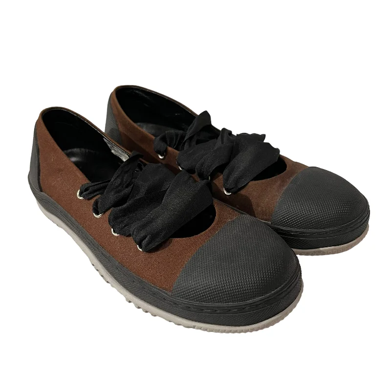 Insane Discount Onslaught MARNI///Flat Shoes/EU 36.5/Plain/Cotton/BRW//W [Designers] Essentials/Big Lace