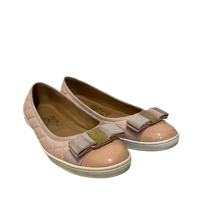 Best Deals Of The Season Salvatore Ferragamo/Flat Shoes/US 7/Nylon/PNK/Rufina Flats