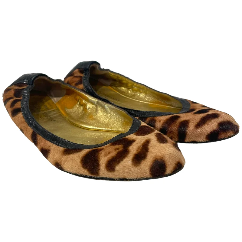 Flash Sale Now DOLCE&GABBANA/Flat Shoes/EU 35.5/Animal Pattern/Leather/GLD/Vintage Leopard Print