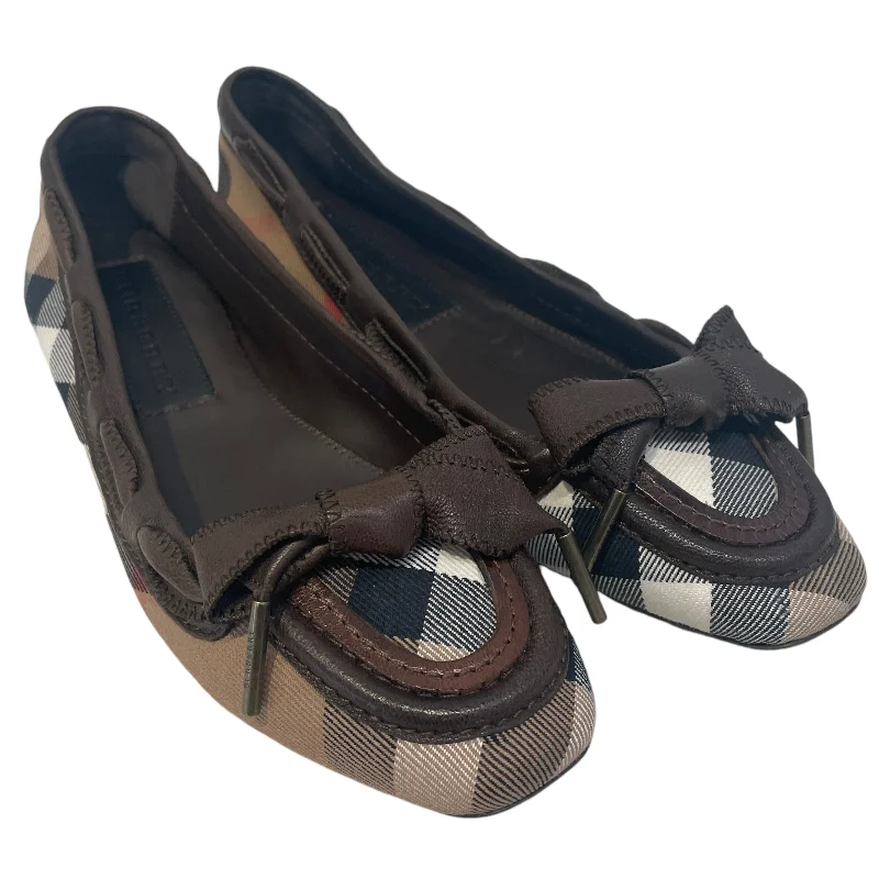 New Season Fashion Preview Sale BURBERRY/Flat Shoes/US 7.5/Leather/BRW/