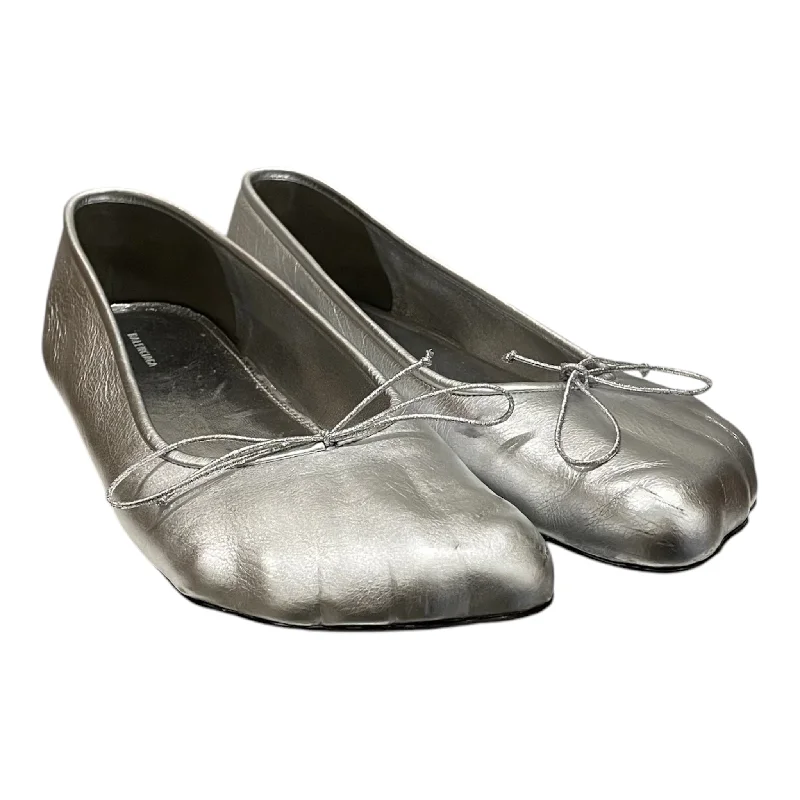 Limited Time Special Offer BALENCIAGA/Flat Shoes/EU 39/Leather/SLV/ballet flats