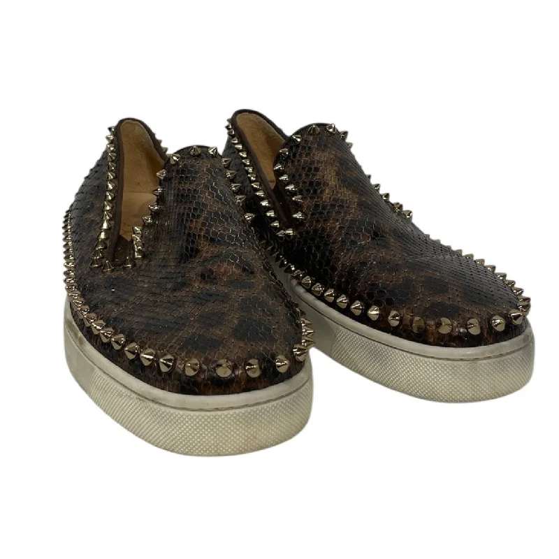 Mega Sales Christian Louboutin/Flat Shoes/EU 40/Animal Pattern/Leather/BRW/LEAPARD PRINT