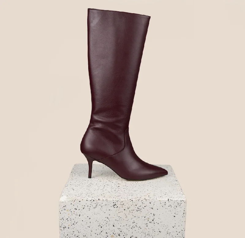 Designer Casual Shoes Alassio - Bordeaux Leather