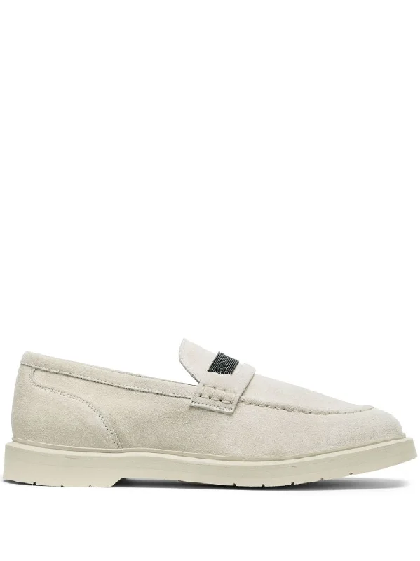 Luxury Casual Deals Brunello Cucinelli Women's Flat Shoes Beige