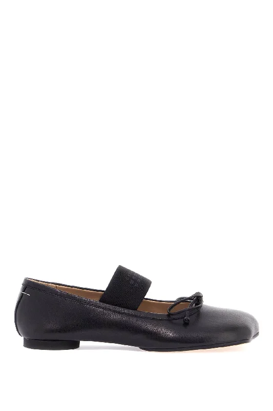 Fashionable Everyday Shoes Mm6 Maison Margiela Women's Smooth Leather Anatomical Ballerina