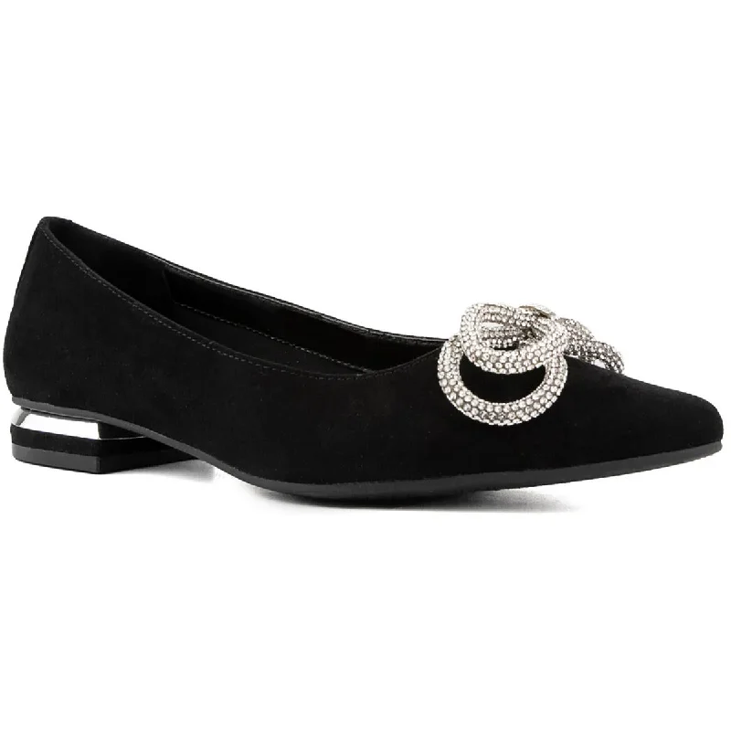 Modern Casual Shoes QUINNIE Womens Faux Suede Slip On Flat Shoes