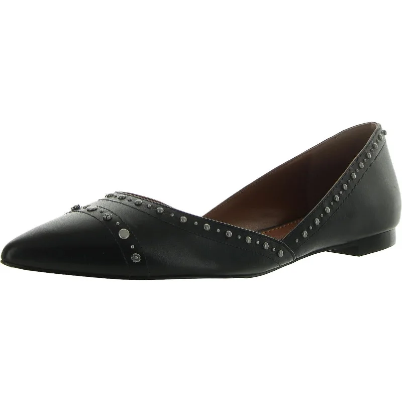 Luxury Streetwear Shoes Womens Leather Pointed Toe Ballet Flats