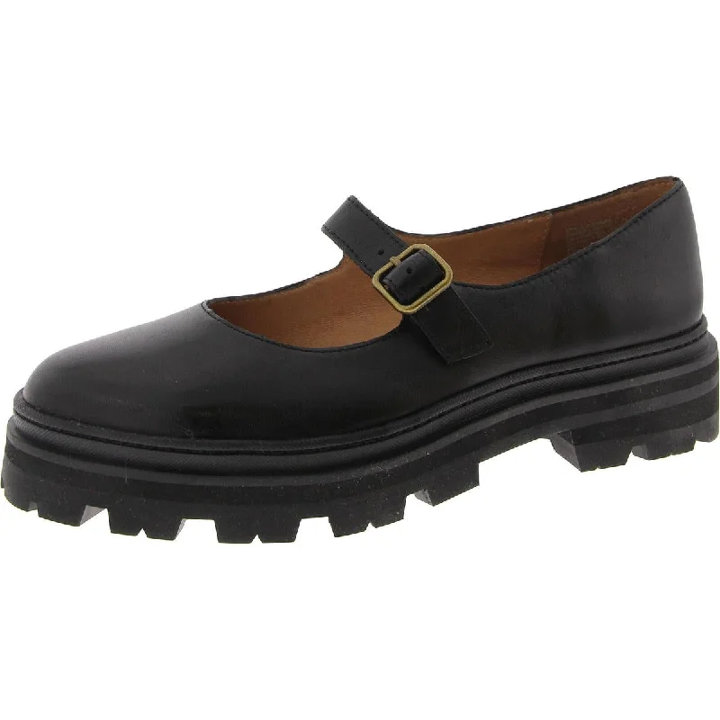 Street-Ready Casual Shoes Chunky Lugsole Mary Janes Womens Flat Lugsole Mary Janes