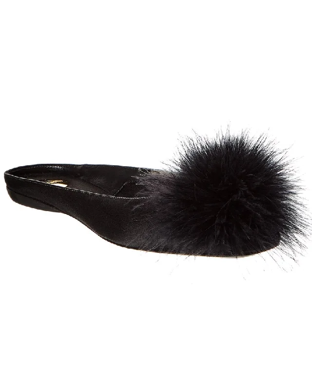 All-Season Shoes Discount Saint Laurent Lido Satin Flat