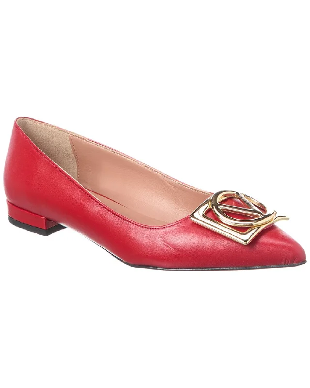 Exclusive Designer Shoes Sale Valentino By Mario Valentino Flora Leather Flat