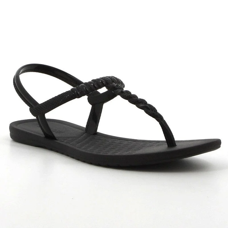 Evening Elegance Grendha Back Strap Sandals 2- Black