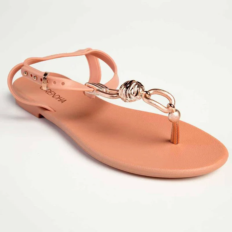 Outdoor Shoes Sale Grendha Slingback Sandals with Metal Trim - Nude