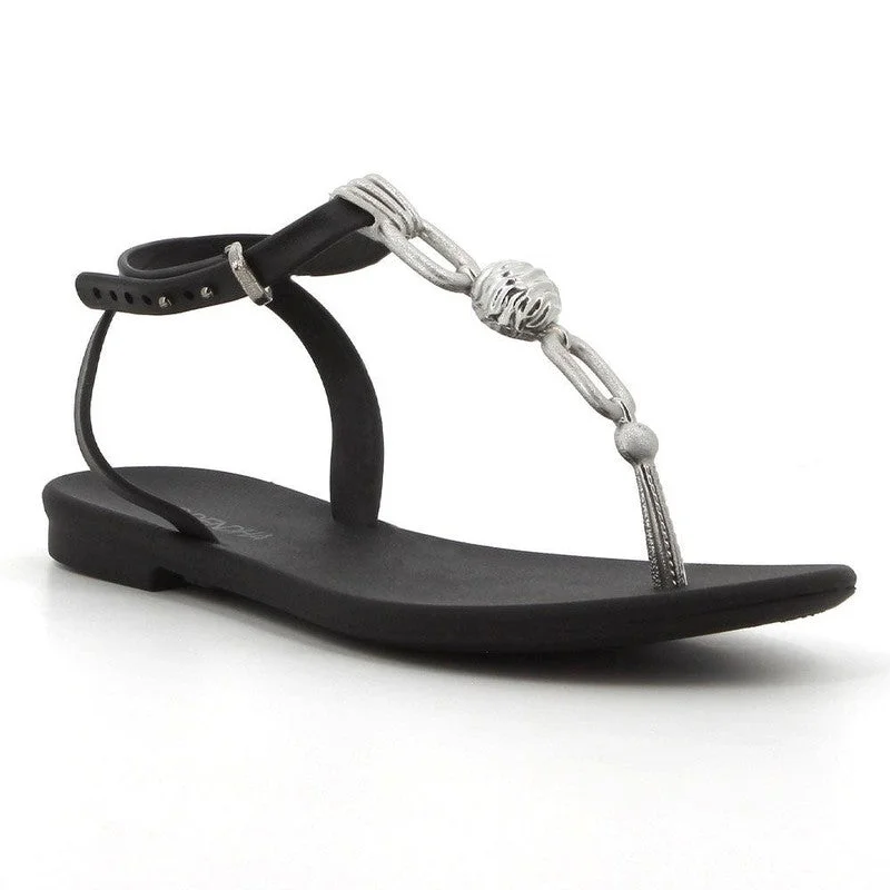 Trendy Casual Shoes Offer Grendha Slingback Sandals with Trim - Black