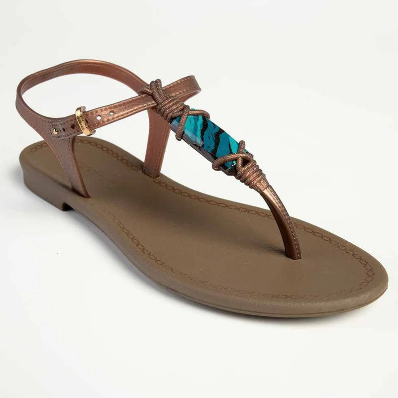 Unbeatable Prices Grendha Slingback With Trim Sandals  - Brown/Bronze