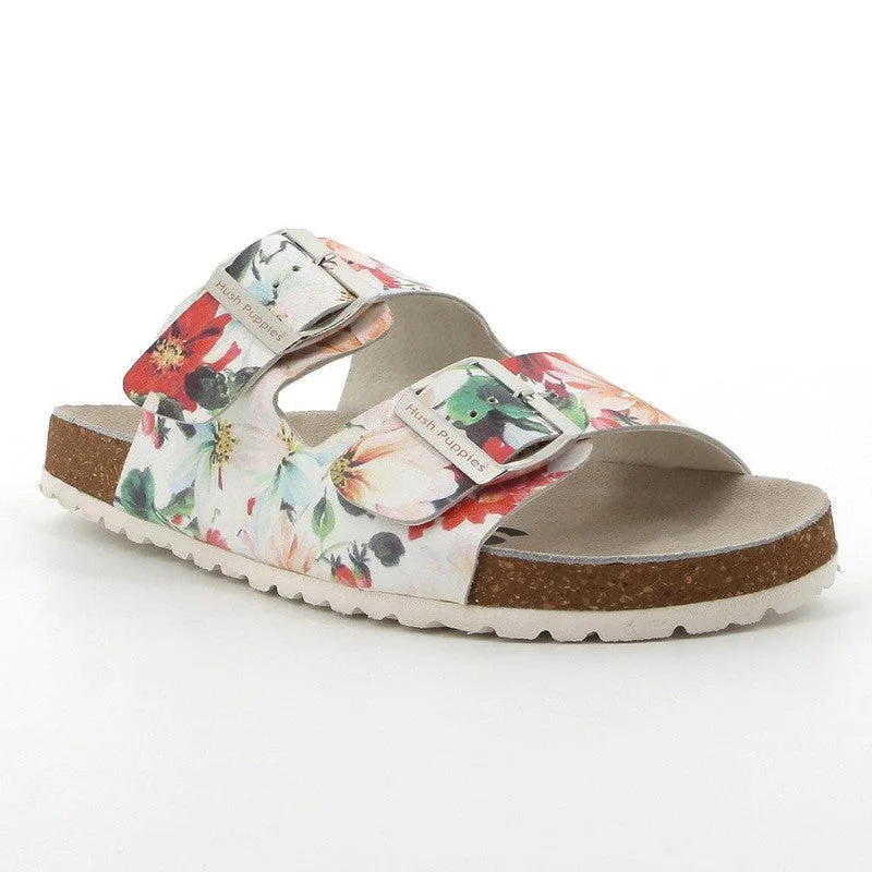 Cozy Indoor Slippers Deals Hush Puppies Depika Leather Sandals - Multi Printed Nappa Leather