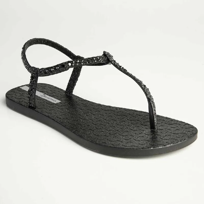 Comfortable Shoes Promotion Ipanema Lux Flat Sandal - Black