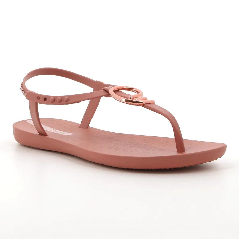 Women's Durable Footwear Ipanema Slingback Thong Sandals with Trim - Pink/Rose