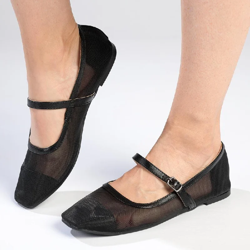 Cozy Winter Boots Promotion Madison Jackie Mesh Pump - Black