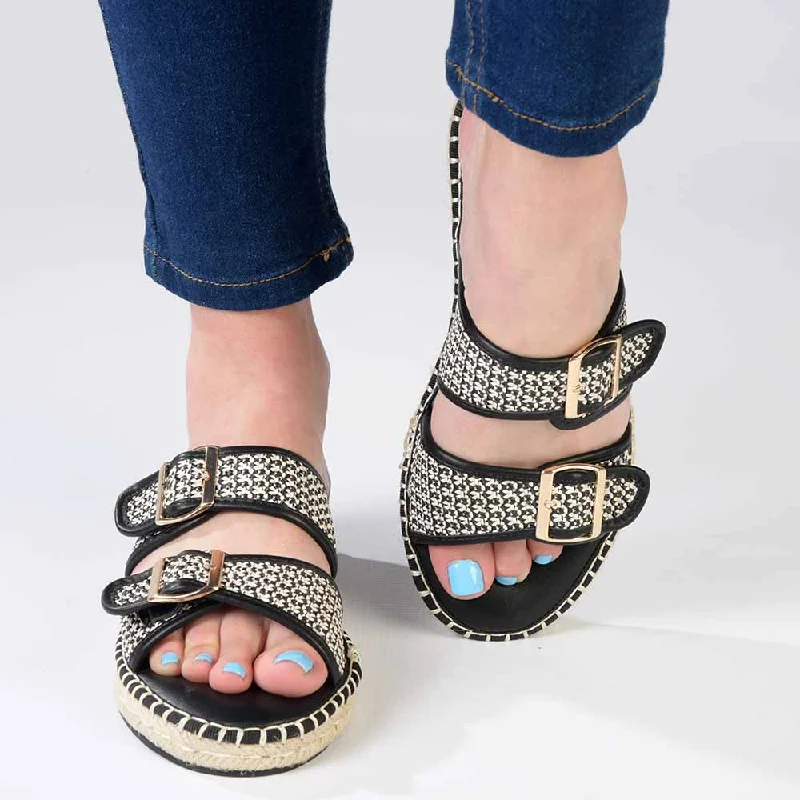 Luxury Boots Sale Madison Loyalty Espadrille Mule - Black