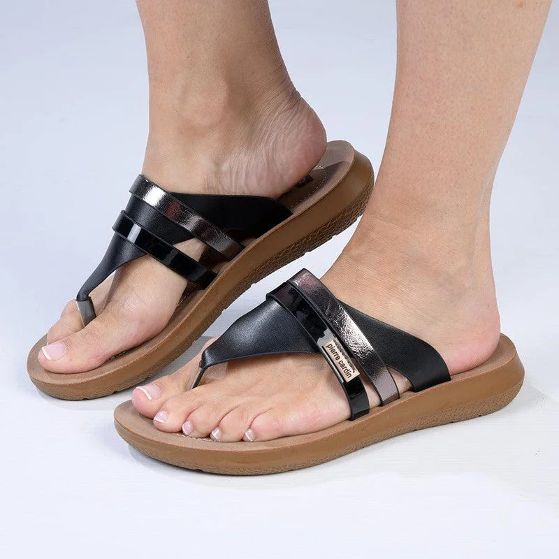 Business Casual Shoes Discount Pierre Cardin Domitilla T Bar Sandal - Black