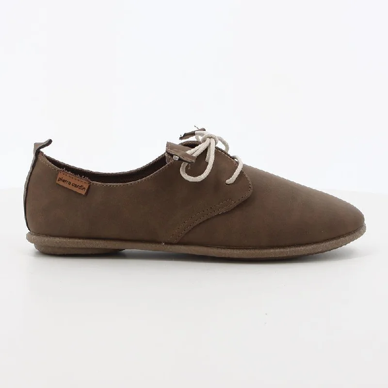 Sustainable Footwear Sale Pierre Cardin Ladies Riviera Lace Up - Brown Mono
