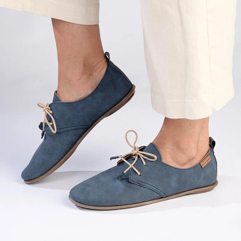 Vintage-Inspired Footwear Sale Pierre Cardin Ladies Riviera Lace Up - Denim Blue