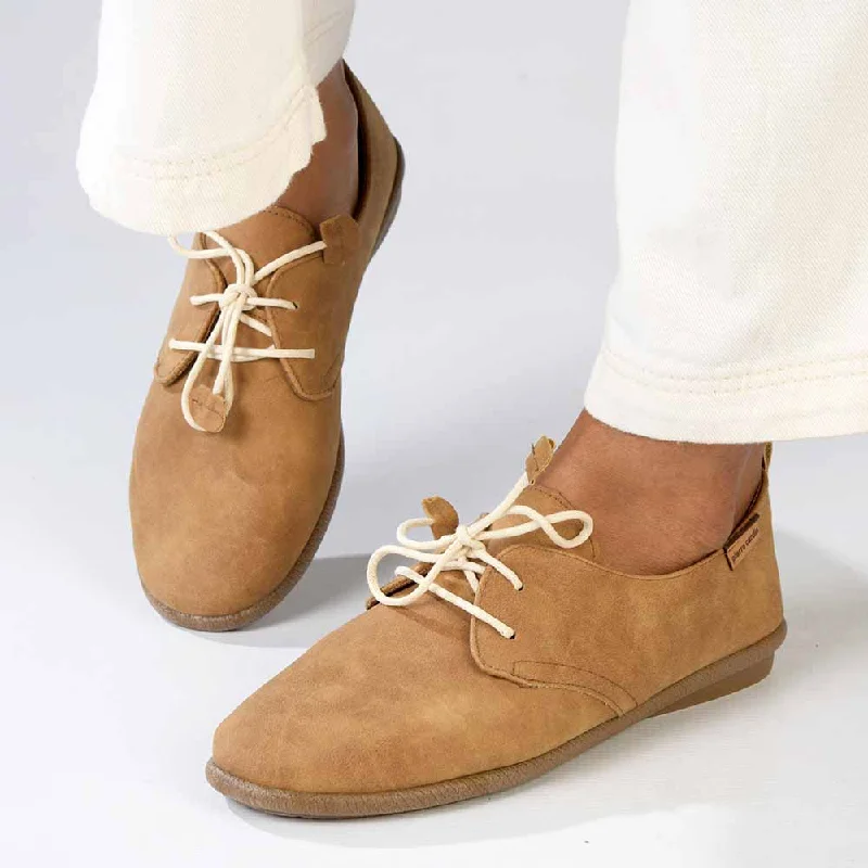 Women's Evening Shoes Pierre Cardin Riviera Lace Up - Camel