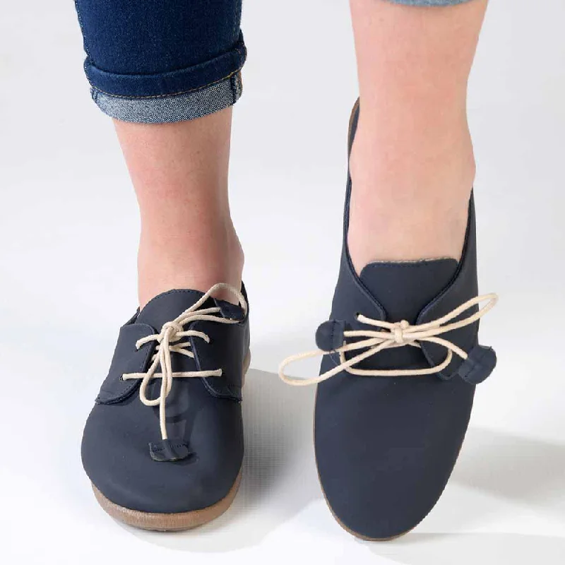 Women's Statement Shoes Pierre Cardin Riviera Lace Up - Navy