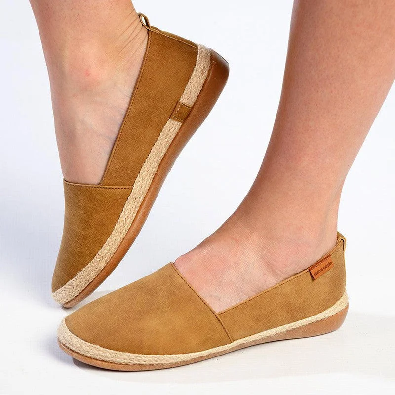 Women's Cozy Winter Boots Pierre Cardin St Tropez Flats - Camel