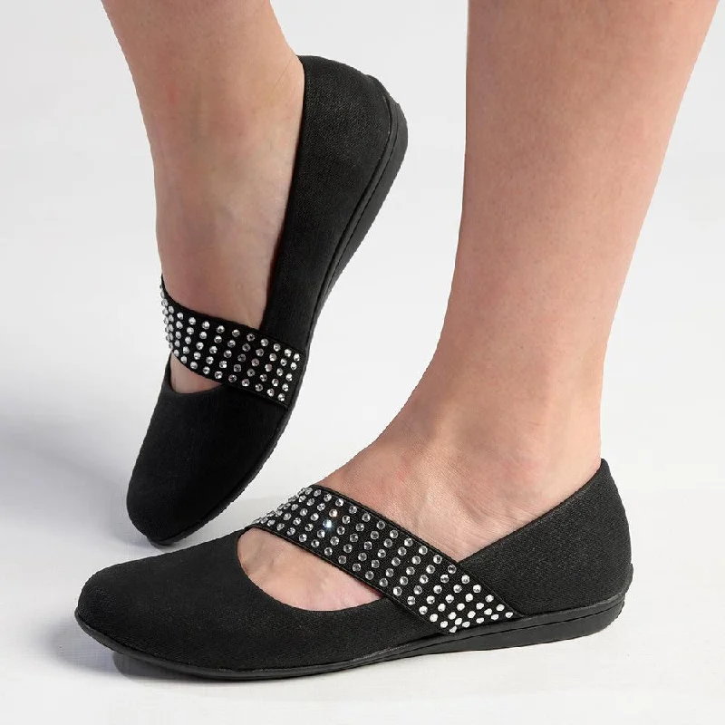 Women's Dress Shoes Soft Style By Hush Puppies Dominga Slip-On Loafer  - Black