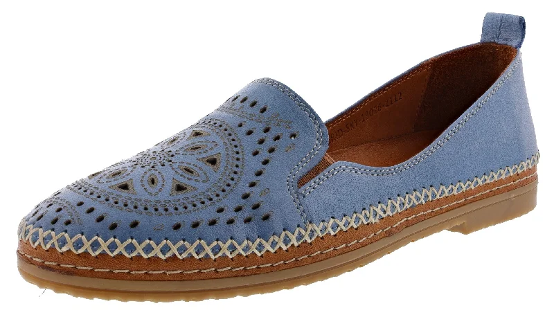 All-Season Shoes Discount Spring Step Women's Ingrid Leather Slip On Loafer