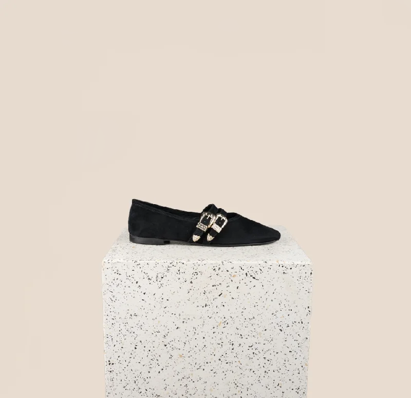 Women's Office Shoes Udine Black Suede