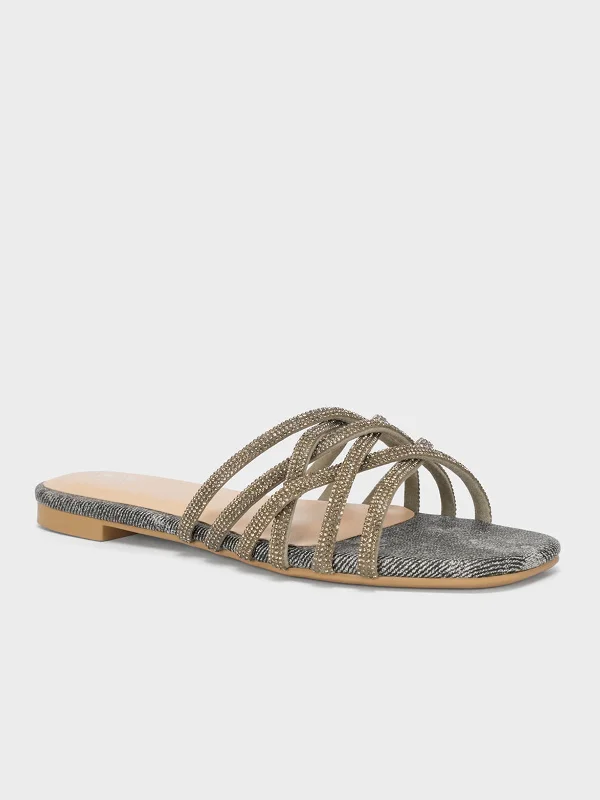 Affordable Trendy Fashion Women "ATERET" Decorated Summer Slippers