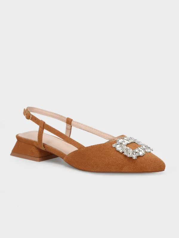 Fashionable Women's Sneakers Women "KYOU" Pointy Back Strap Sandals