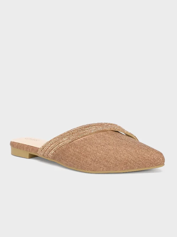 Elegant Fashion Offers Women "MACARIA" Pointed Slide-in Slippers
