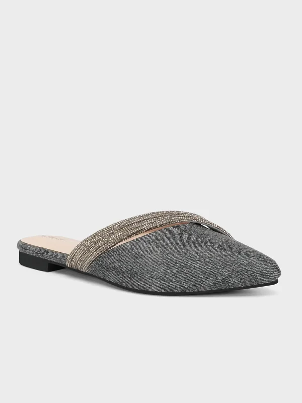 Timeless Style Promotions Women "MACARIA" Pointed Slide-in Slippers