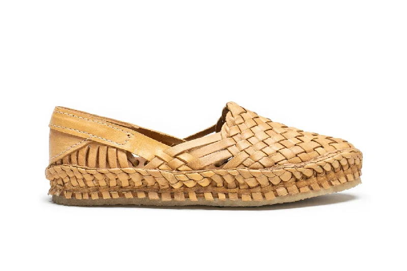 Shop Sales Woven Flat in Honey + No Stripes
