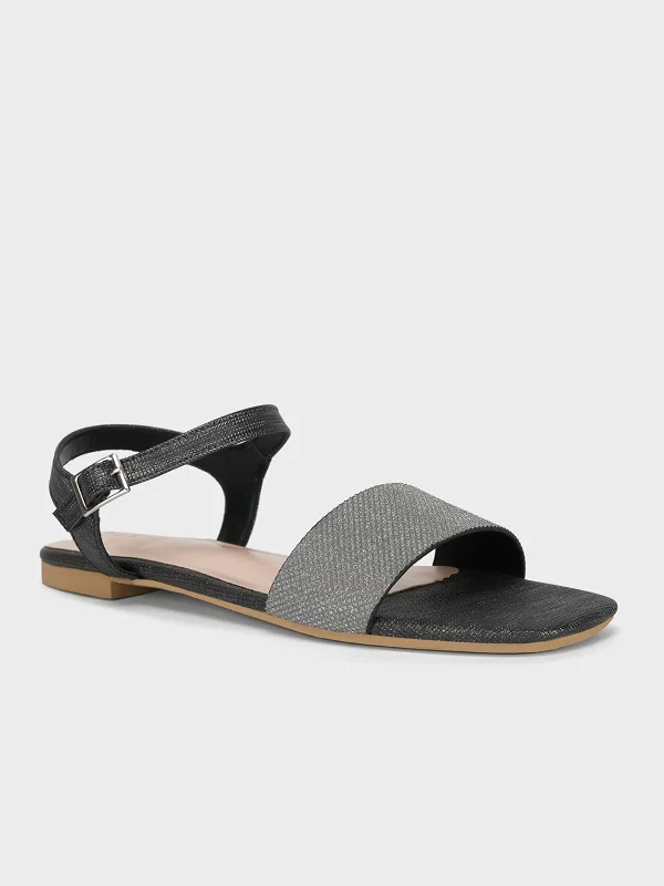 Everyday Fashion Shoes Womens "ORIOLE" Shimmer Flat Sandals