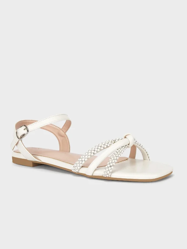 Trendy Outdoor Casual Shoes Women's "PACO" Crossover Summer Flat Sandals